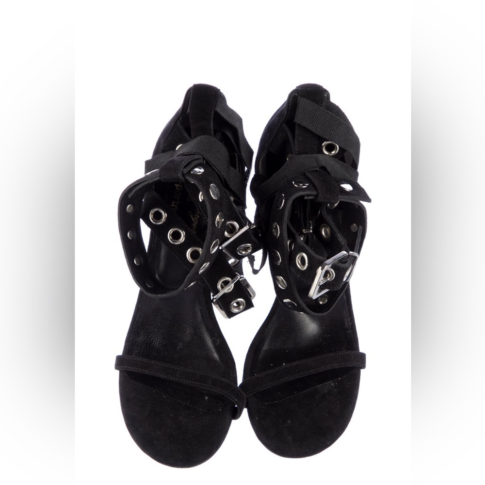 Robert Clergerie x Self-Portrait Suede Gladiator Sandals - Picture 5 of 5